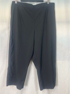 Classic Editions Black Stretch Capri Pants Women's XL